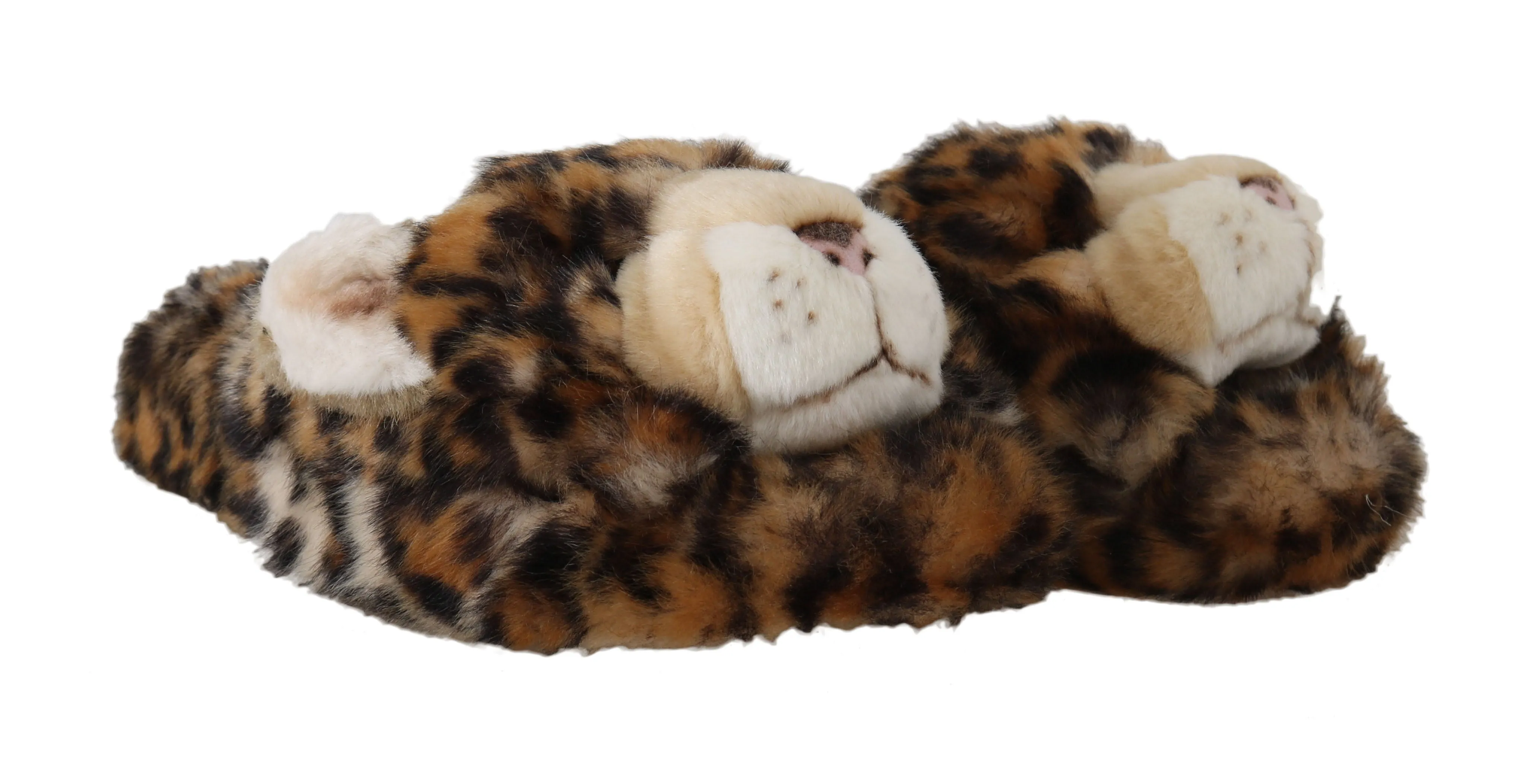 Brown Leopard Flip Flop Flat Slides