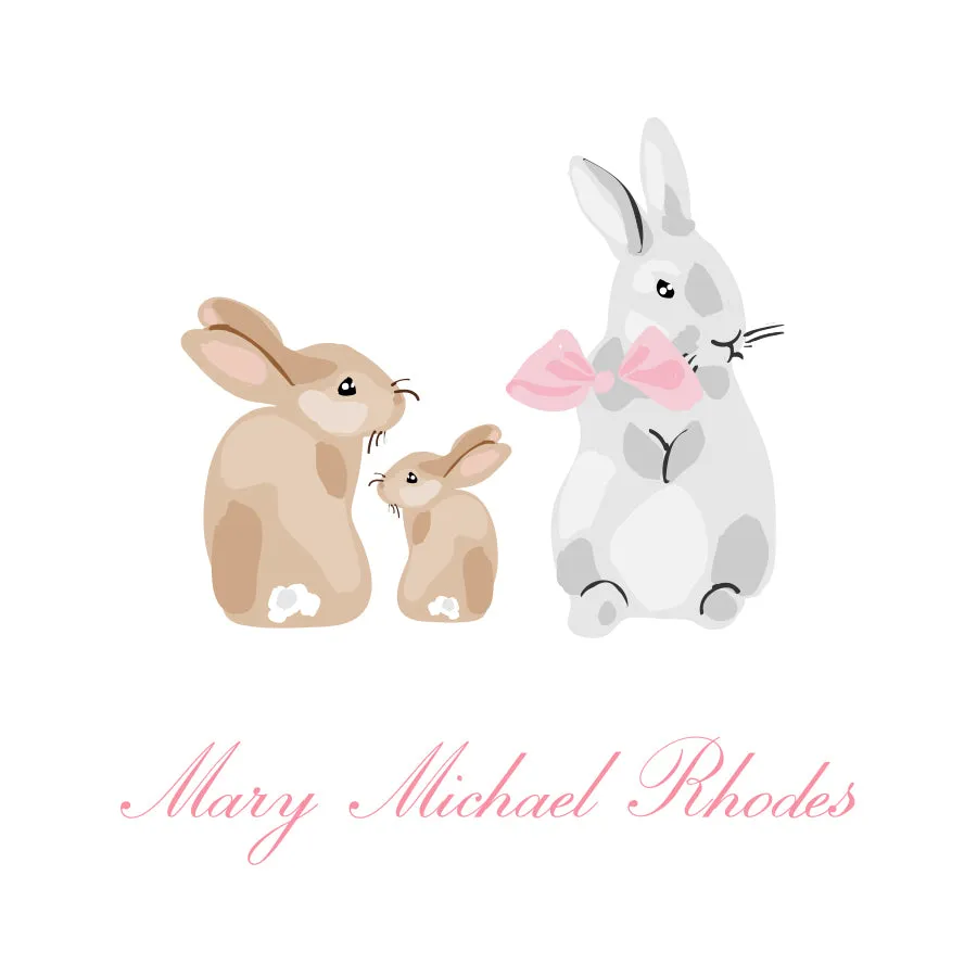 Bunnies & Bows Calling Card