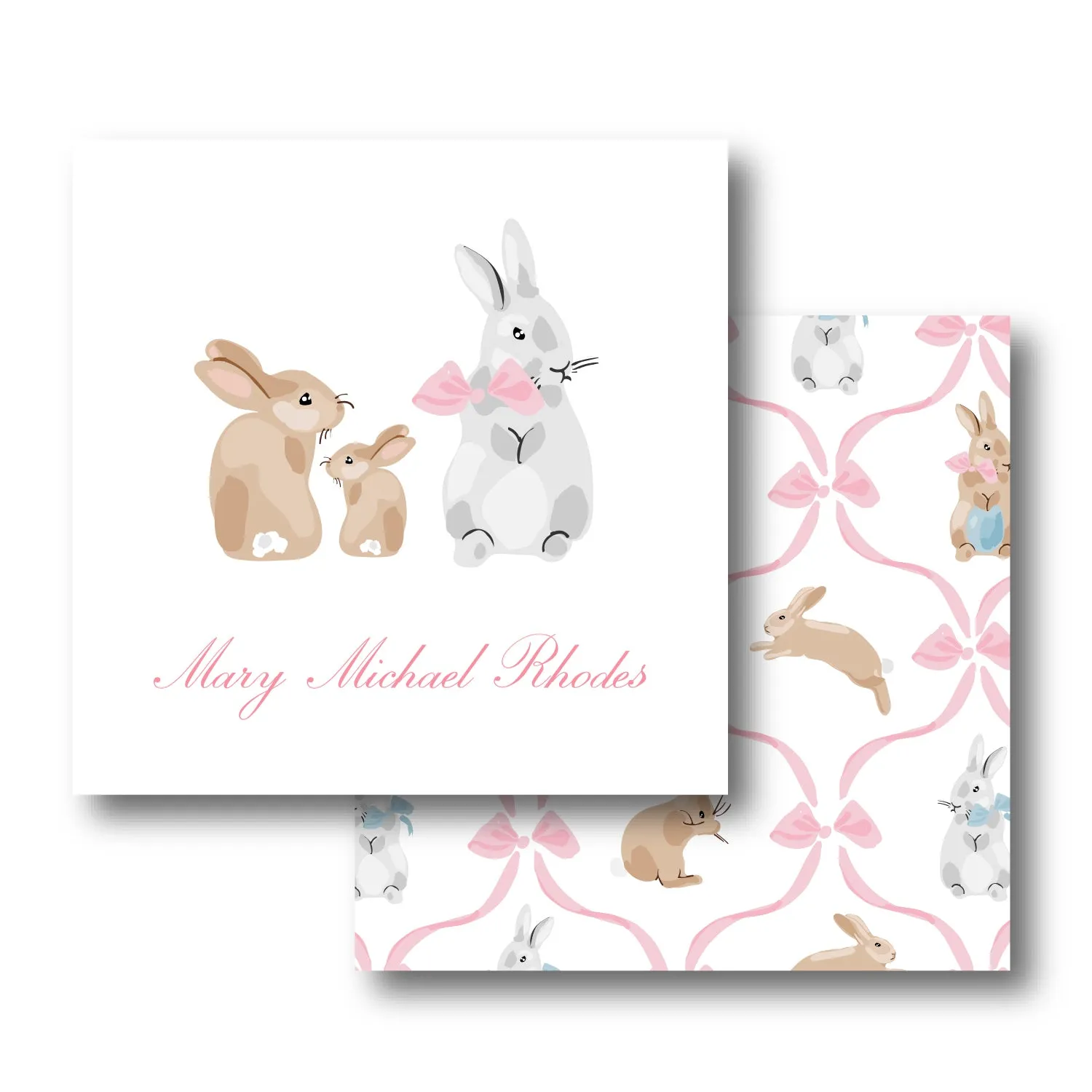 Bunnies & Bows Calling Card