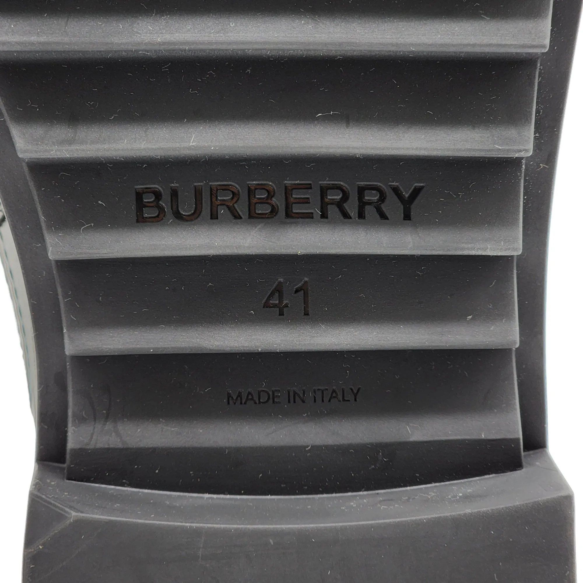 Burberry Vintage Check Detail Leather Chelsea Boots