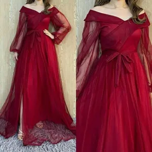 Burgundy Prom Dresses, Formal Evening Dresses    fg1747