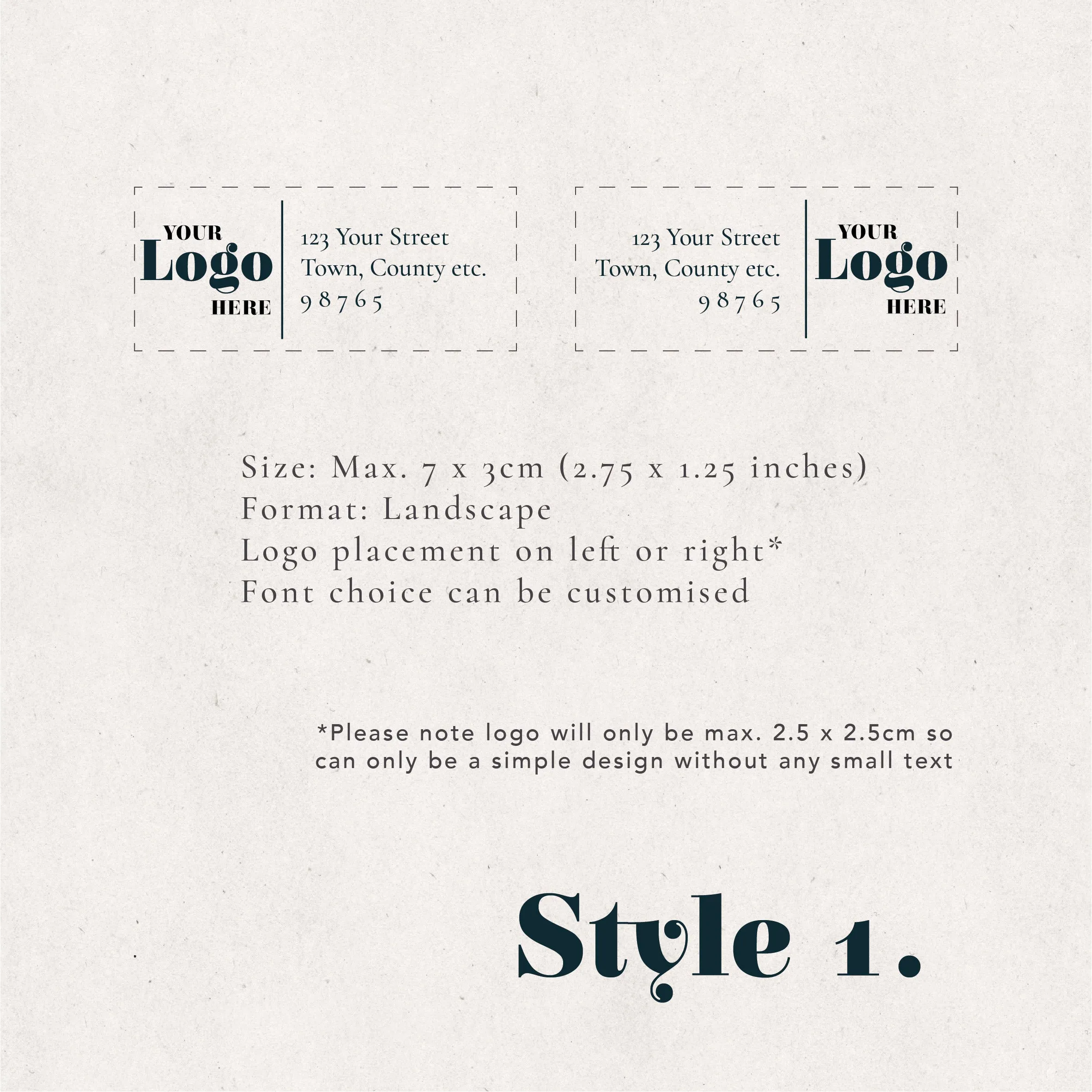 Business Address Stamp