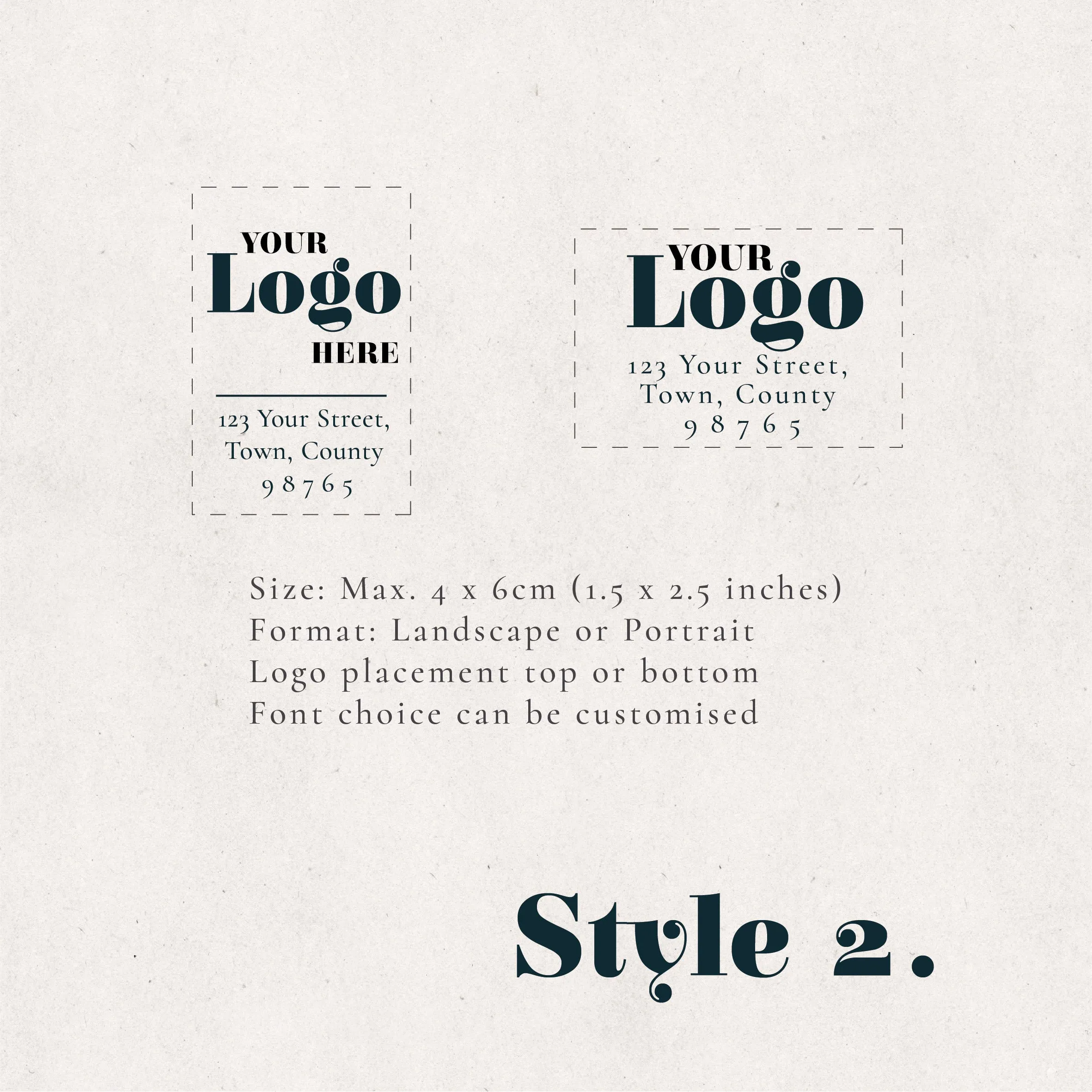 Business Address Stamp