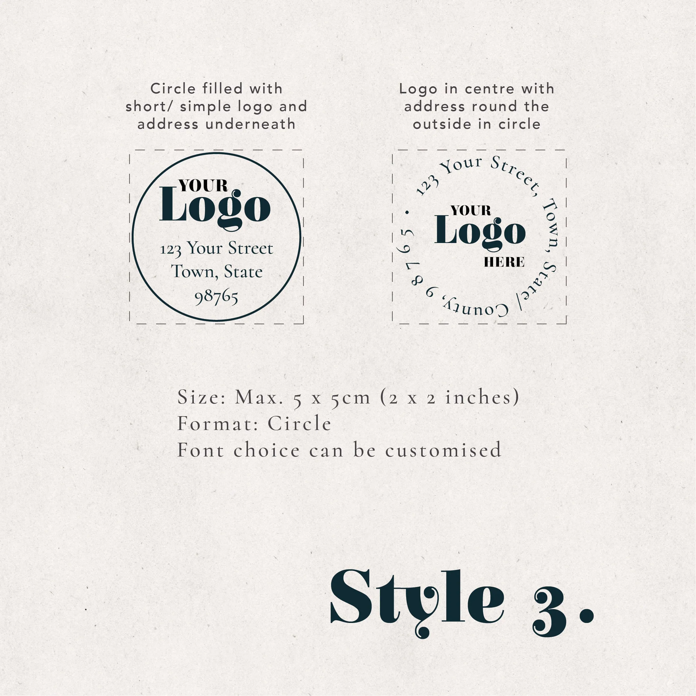 Business Address Stamp