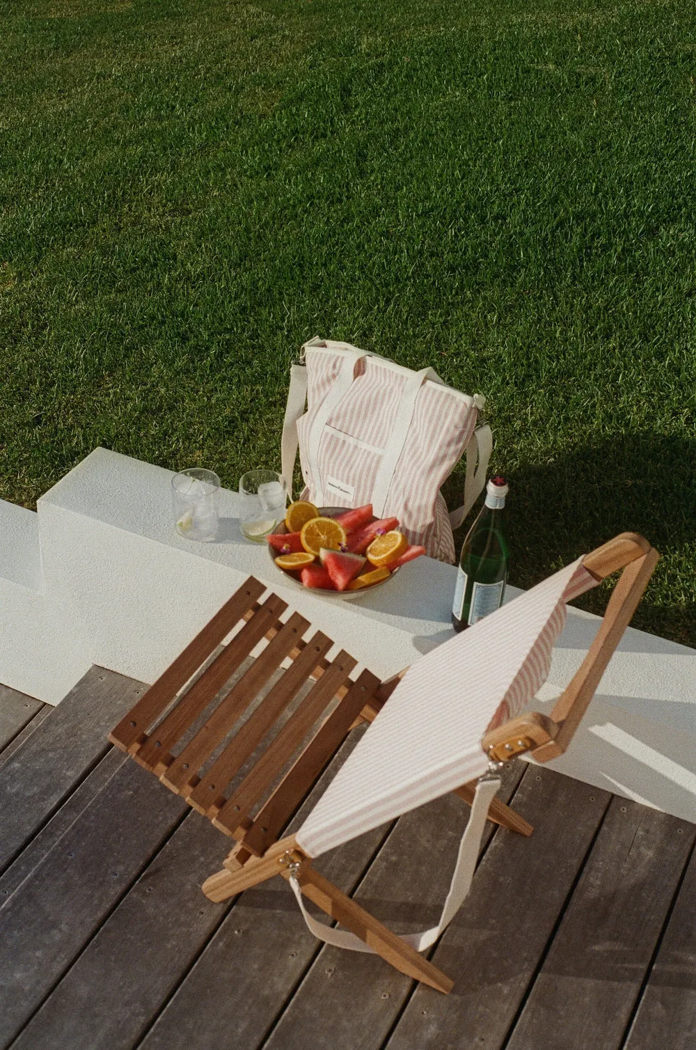 Business & Pleasure - 2 Piece Beach Chair - Laurens Pink Stripe