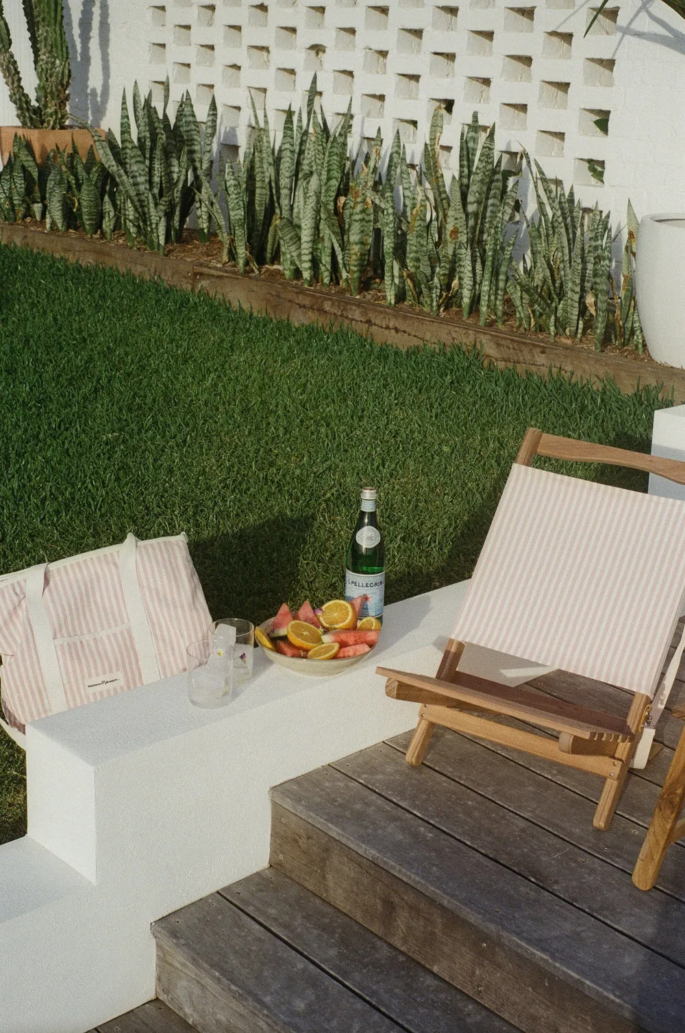 Business & Pleasure - 2 Piece Beach Chair - Laurens Pink Stripe