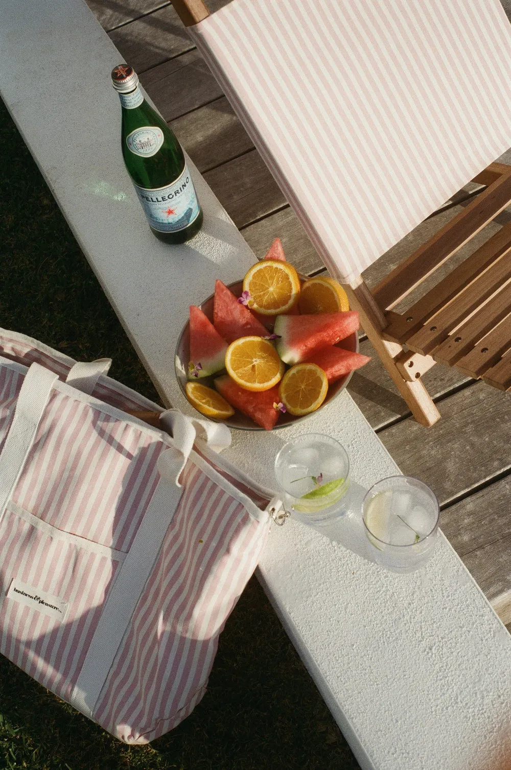 Business & Pleasure - 2 Piece Beach Chair - Laurens Pink Stripe