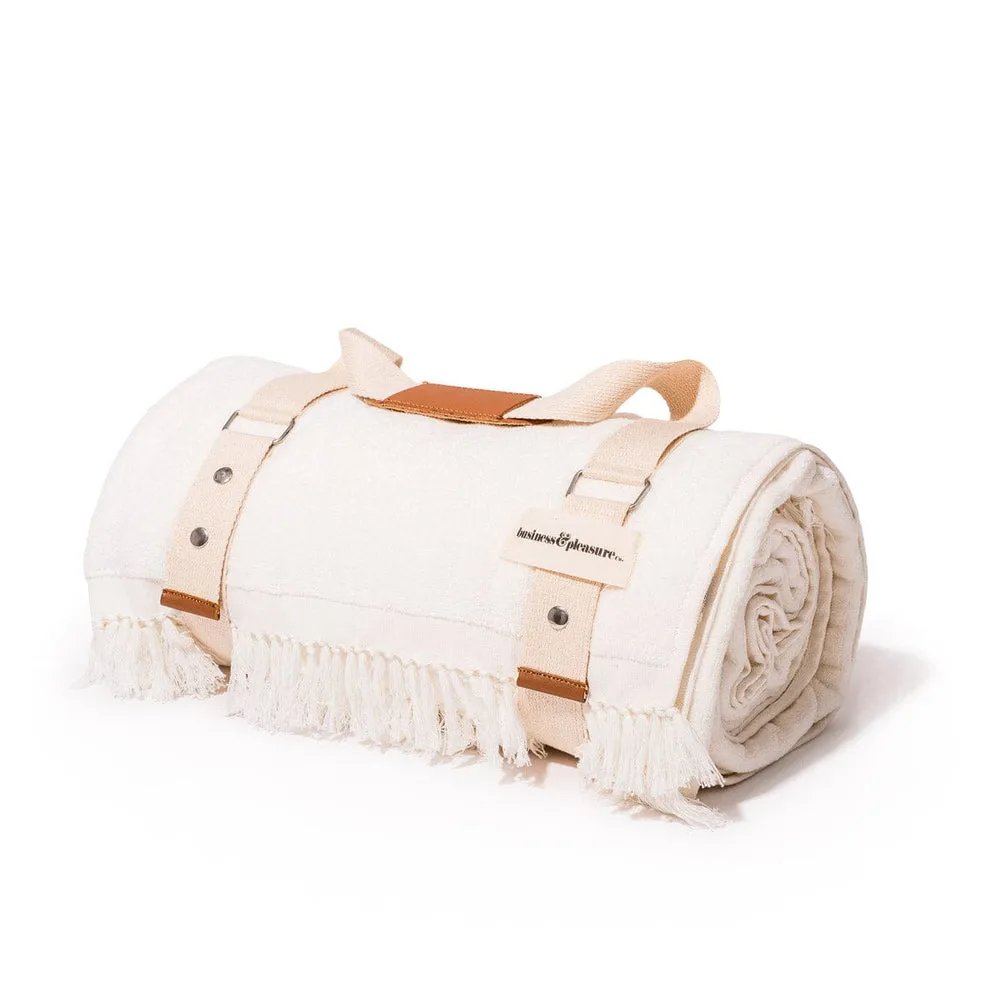 Business & Pleasure - Beach Blanket - Antique White