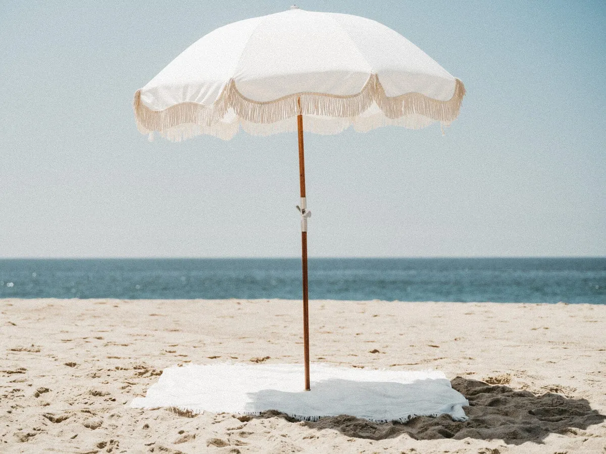 Business & Pleasure - Beach Blanket - Antique White
