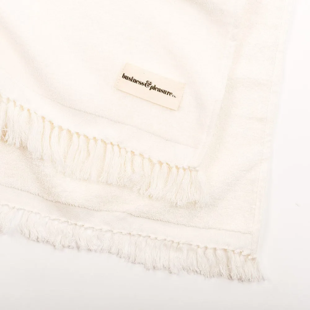 Business & Pleasure - Beach Blanket - Antique White