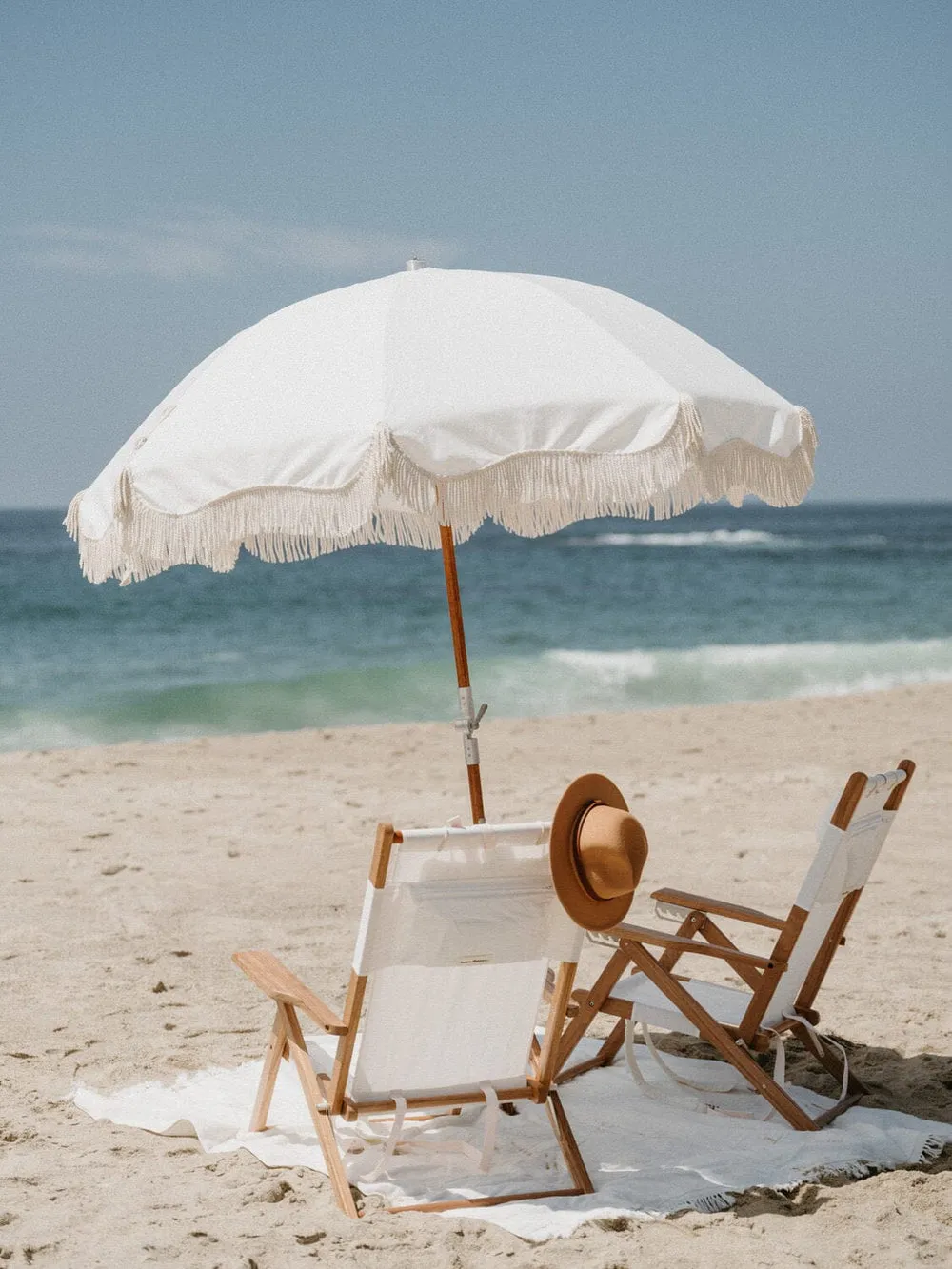 Business & Pleasure - Beach Blanket - Antique White