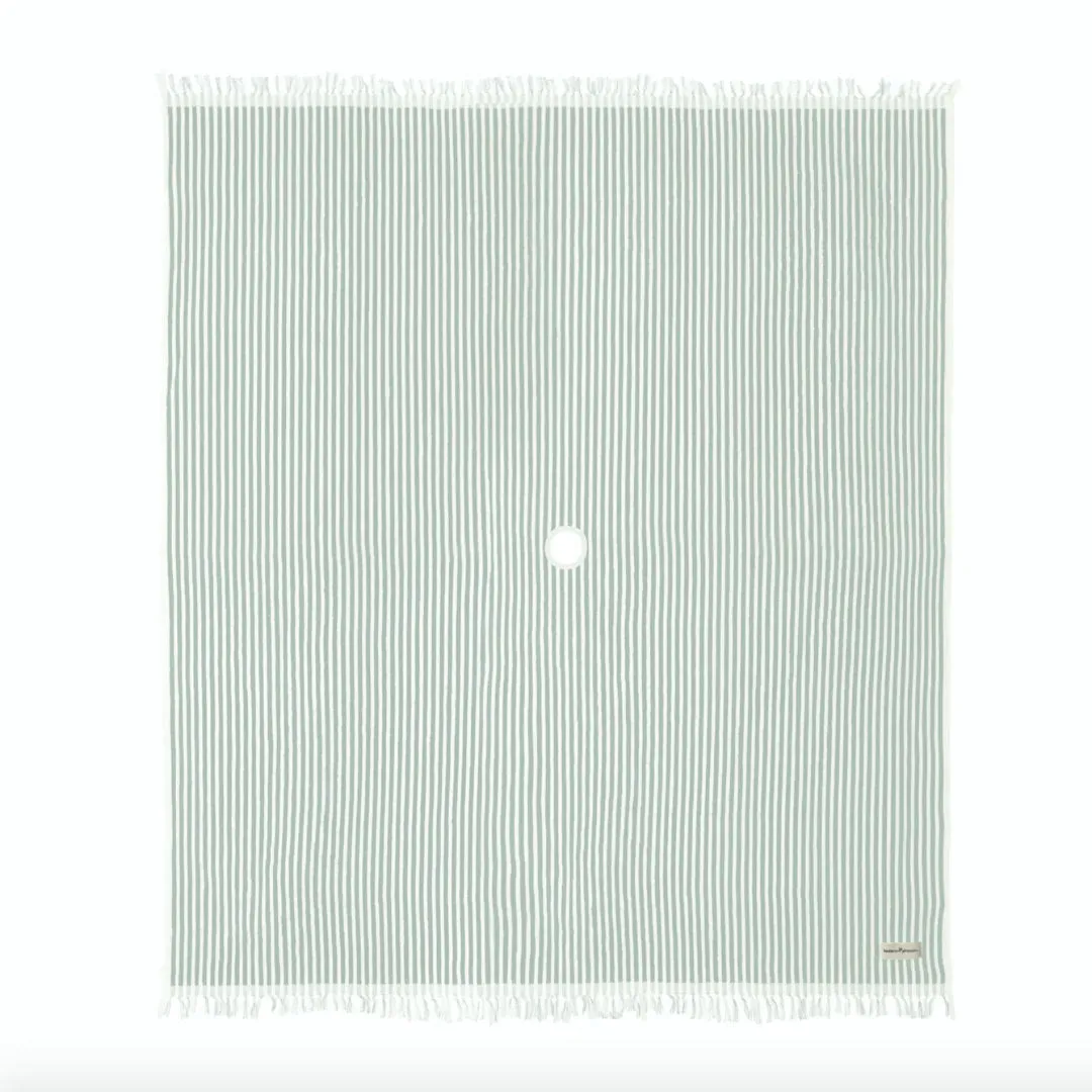 Business & Pleasure - Beach Blanket - Laurens Sage Stripe