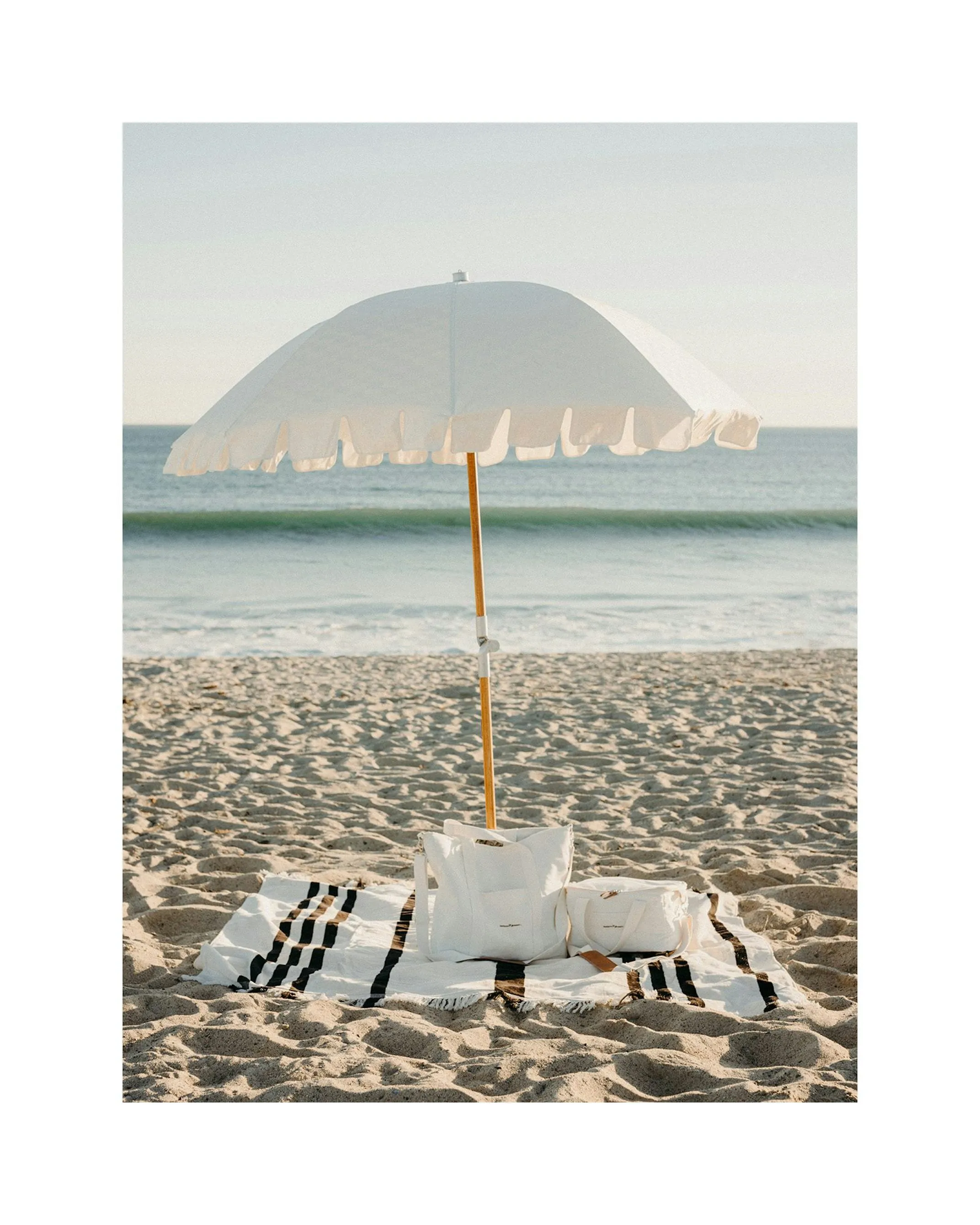 Business & Pleasure - Beach Blanket - Vintage Black Stripe