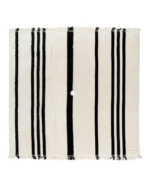 Business & Pleasure - Beach Blanket - Vintage Black Stripe