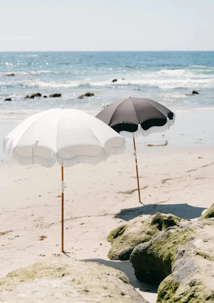 Business & Pleasure Holiday Beach Umbrella Vintage Black