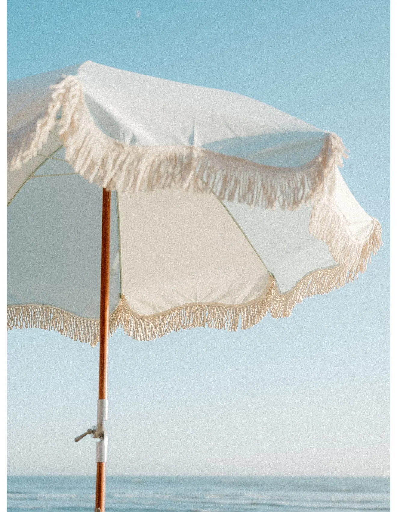 Business & Pleasure - Premium Beach Umbrella - 70's Panel Santorini Blue