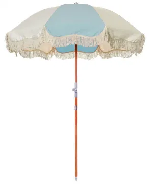 Business & Pleasure - Premium Beach Umbrella - 70's Panel Santorini Blue