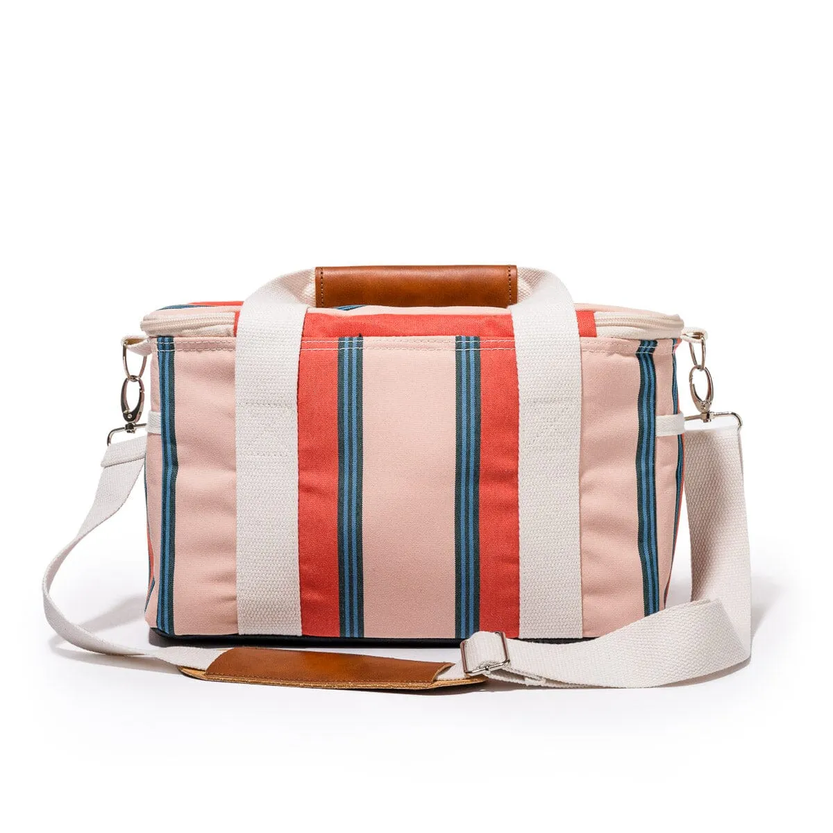 Business & Pleasure - Premium Cooler Bag - Bistro Dusty Pink Stripe