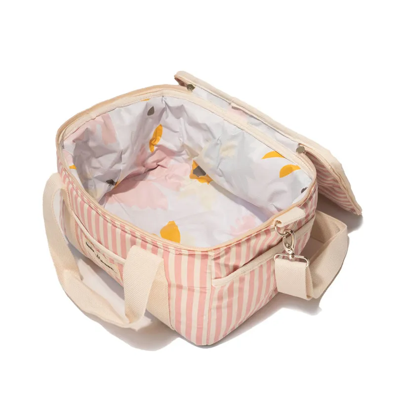 Business & Pleasure - Premium Cooler Bag - Laurens Pink Stripe