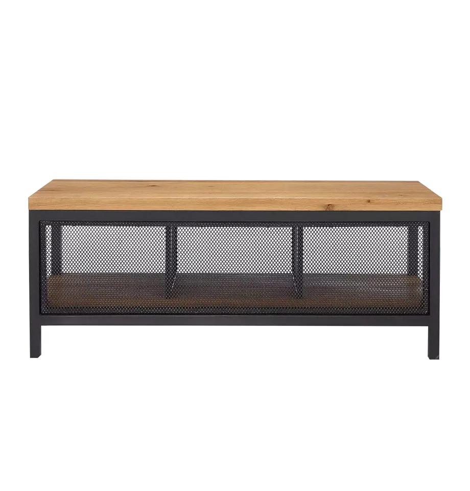 Calia Oak Storage Bench - 115cm
