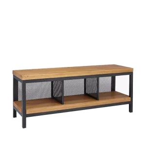 Calia Oak Storage Bench - 115cm