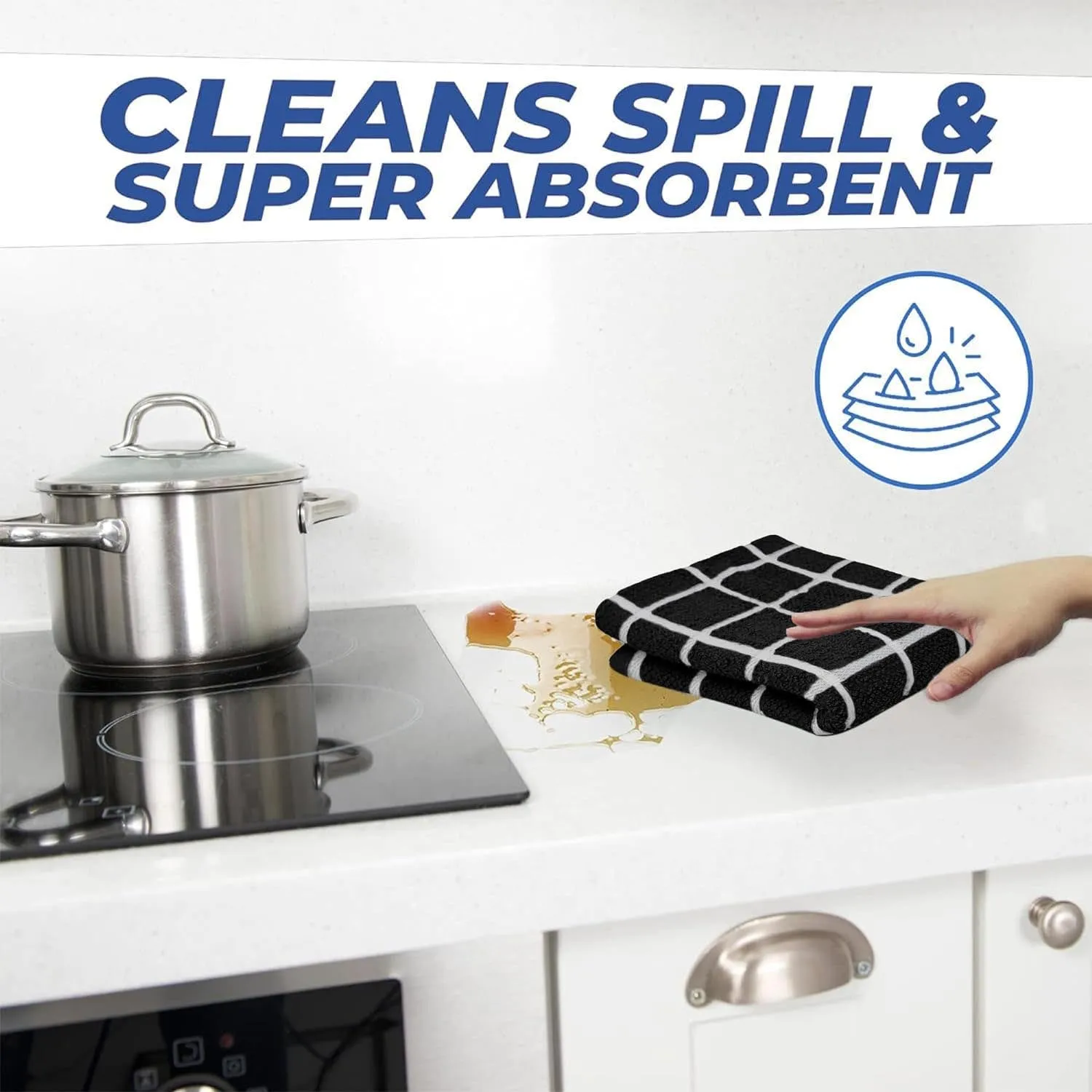 Cameron Check Premium Cotton Kitchen Towels