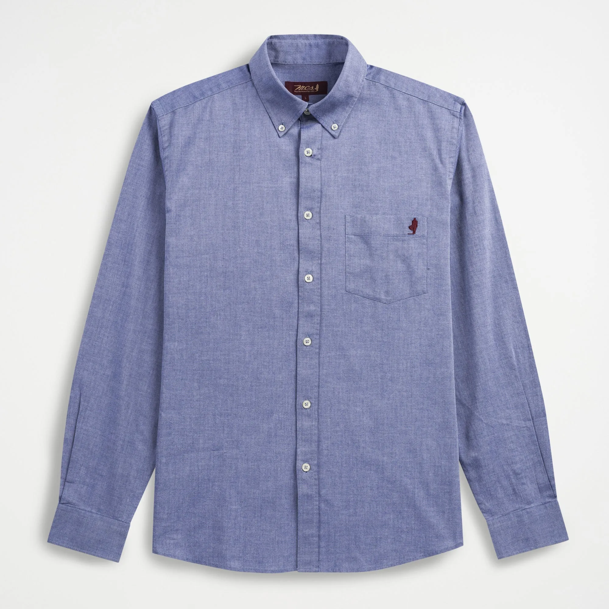Camicia Tinta Unita con Taschino 100% Cotone