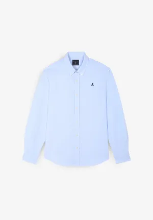 CAMISA OXFORD CAVEIRA CONTRASTE