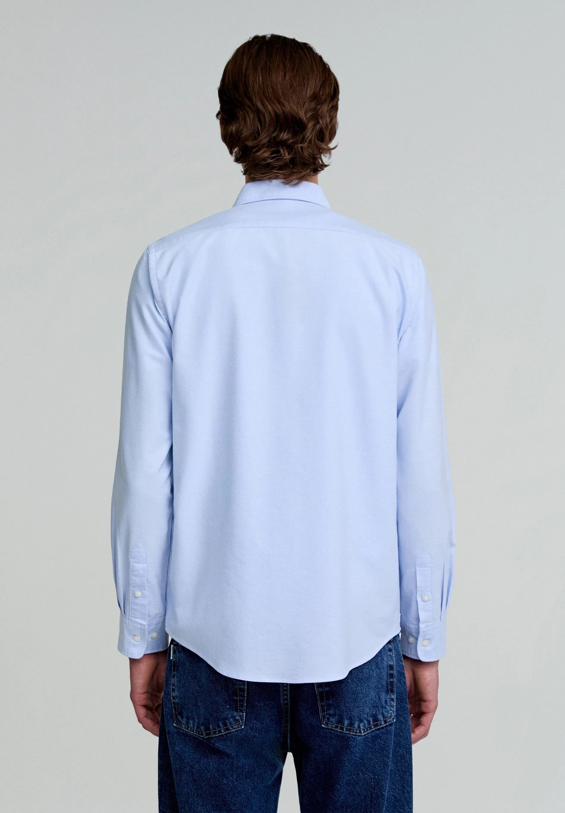 CAMISA OXFORD CAVEIRA CONTRASTE