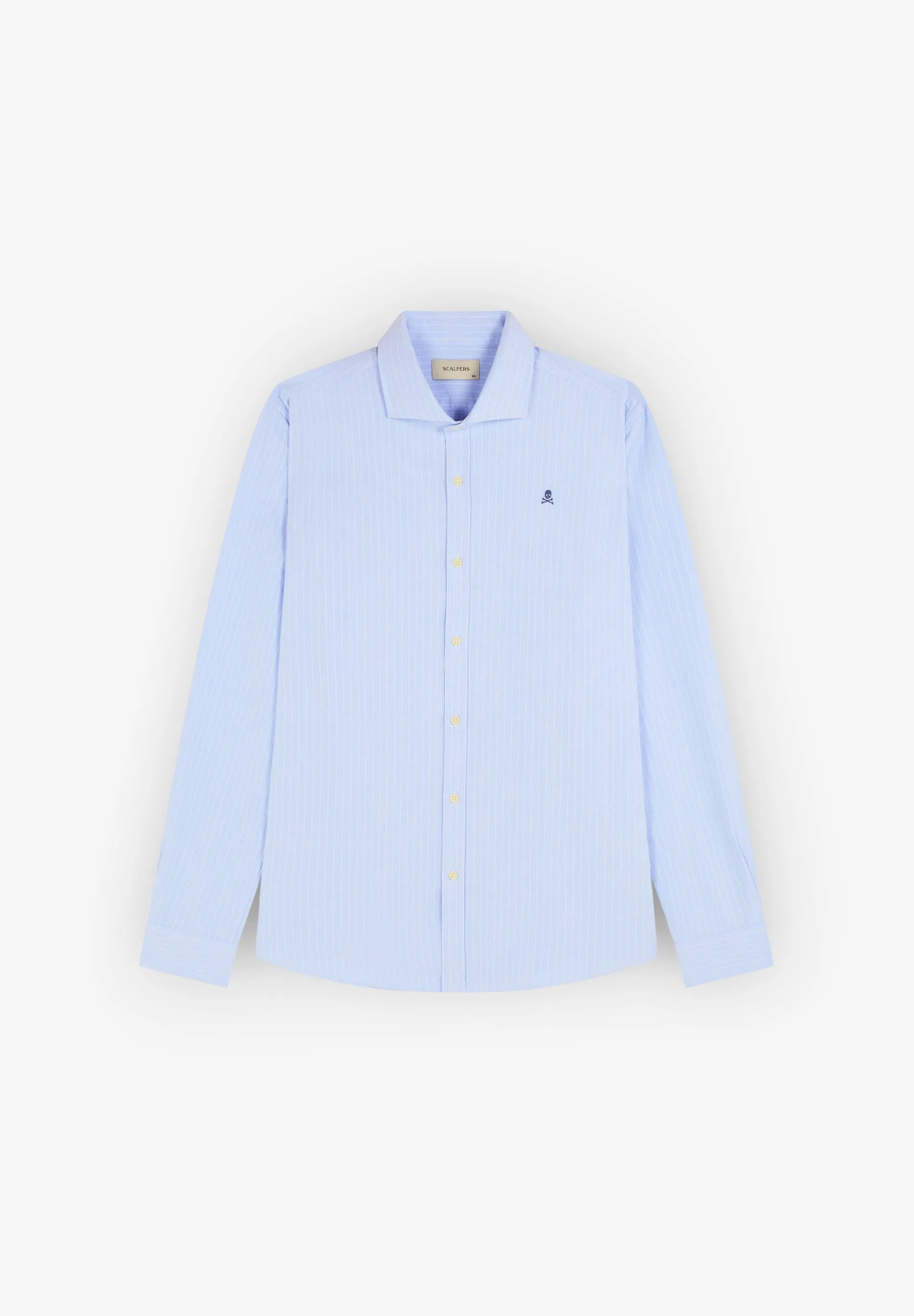 CAMISA OXFORD COM SKULL A CONTRASTAR