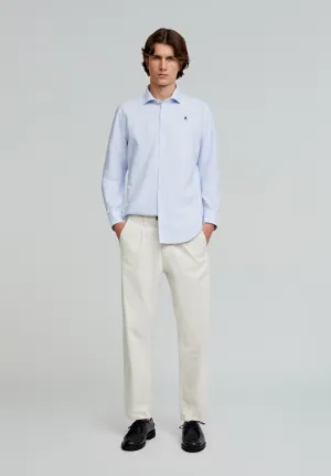 CAMISA OXFORD COM SKULL A CONTRASTAR