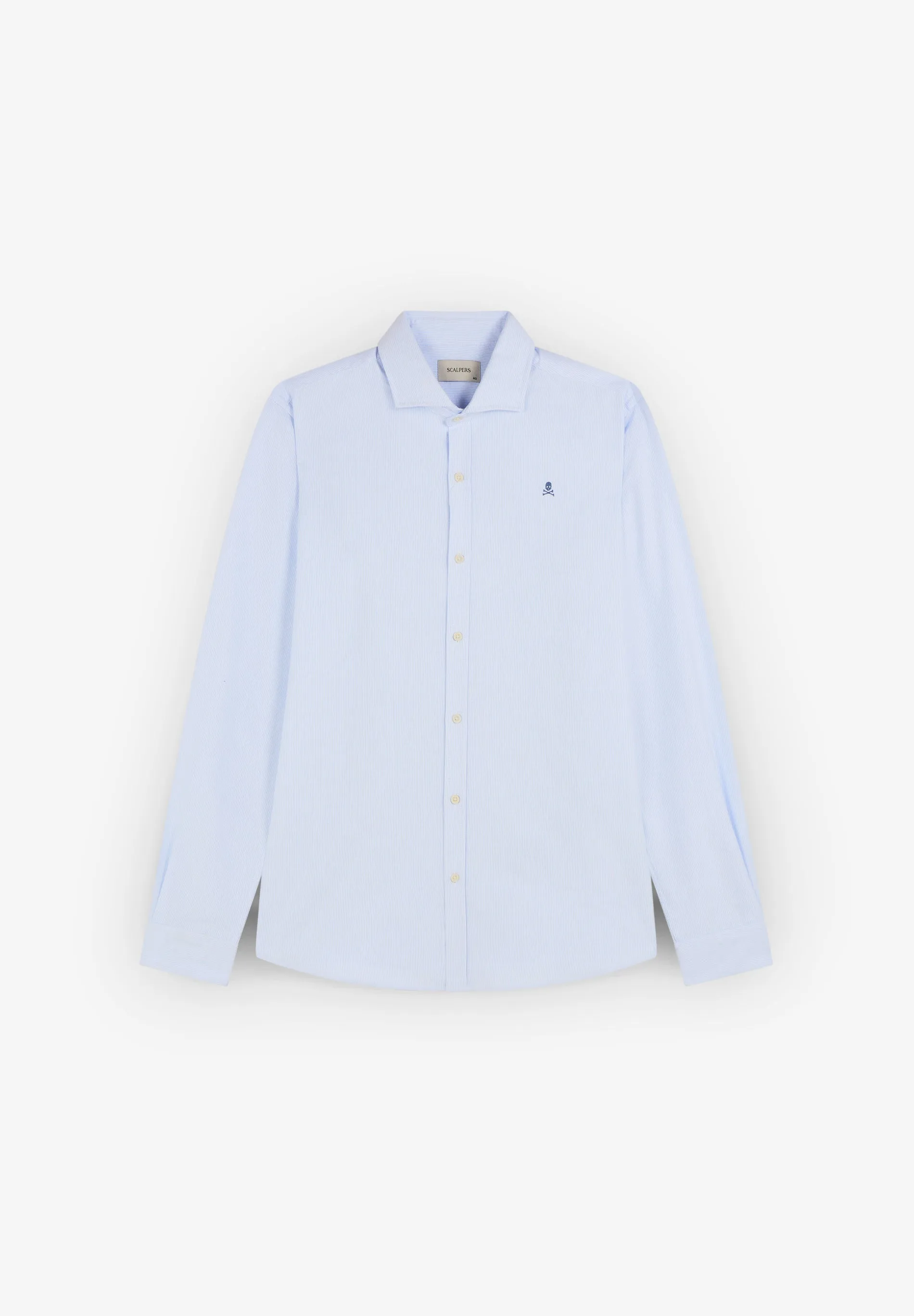 CAMISA OXFORD COM SKULL A CONTRASTAR
