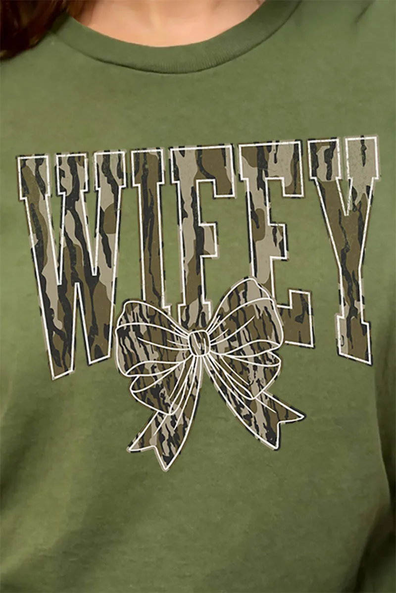 Camo Wifey Coquette Premium Cotton Unisex T-Shirt