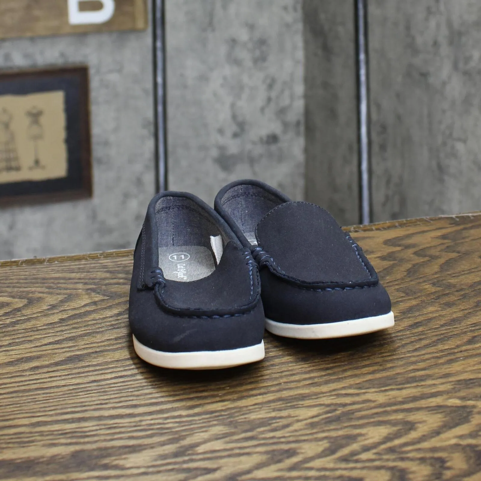 Cat & Jack Toddler\ Boys Loafers Pull On Shoes 166cd4001f0d43 Navy Blue 11T