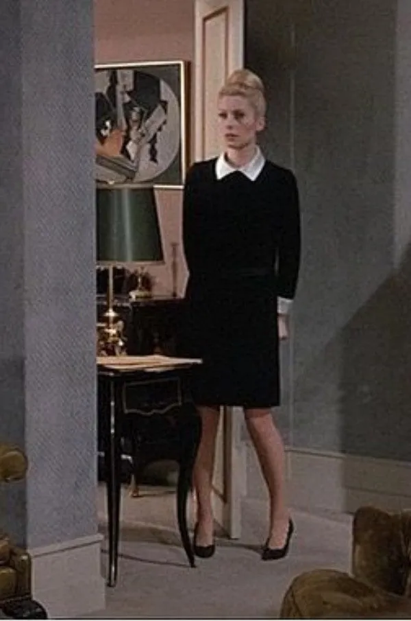 Catherine Deneuve Dress Little Black Formal Dress Belle de Jour Costume