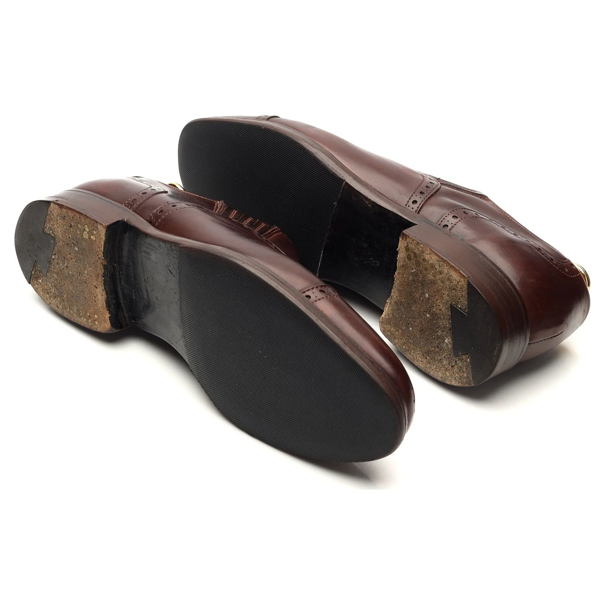 'Cavendish' Dark Brown Leather Lazyman Slip On Loafers UK 6 E