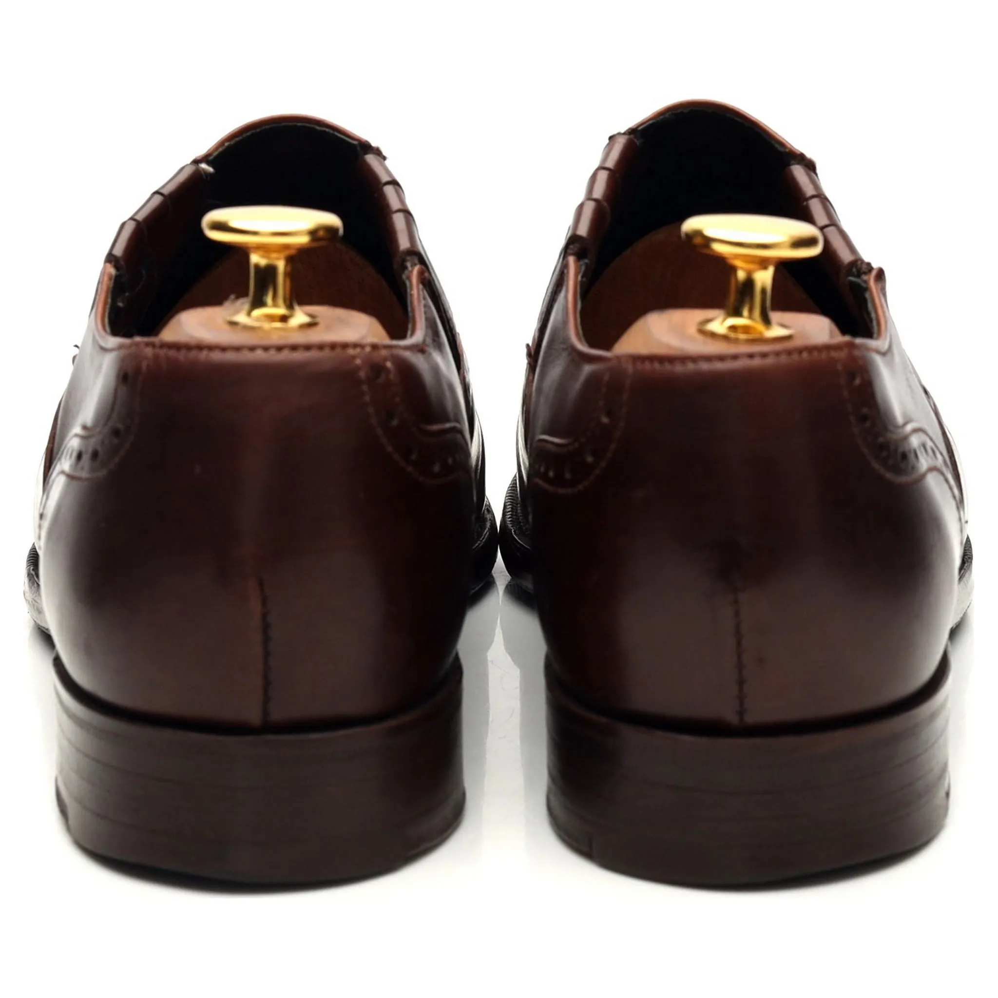 'Cavendish' Dark Brown Leather Lazyman Slip On Loafers UK 6 E