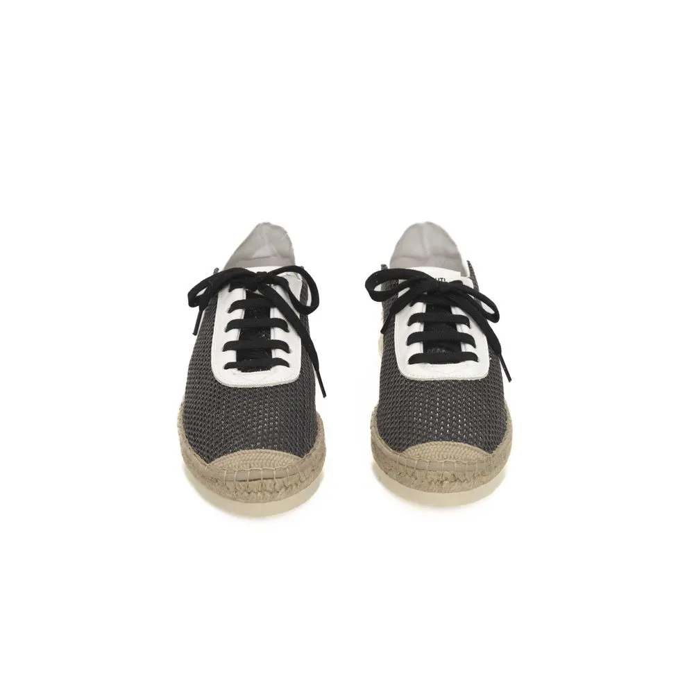 Cerruti 1881 Black Calfskin Men Sneaker