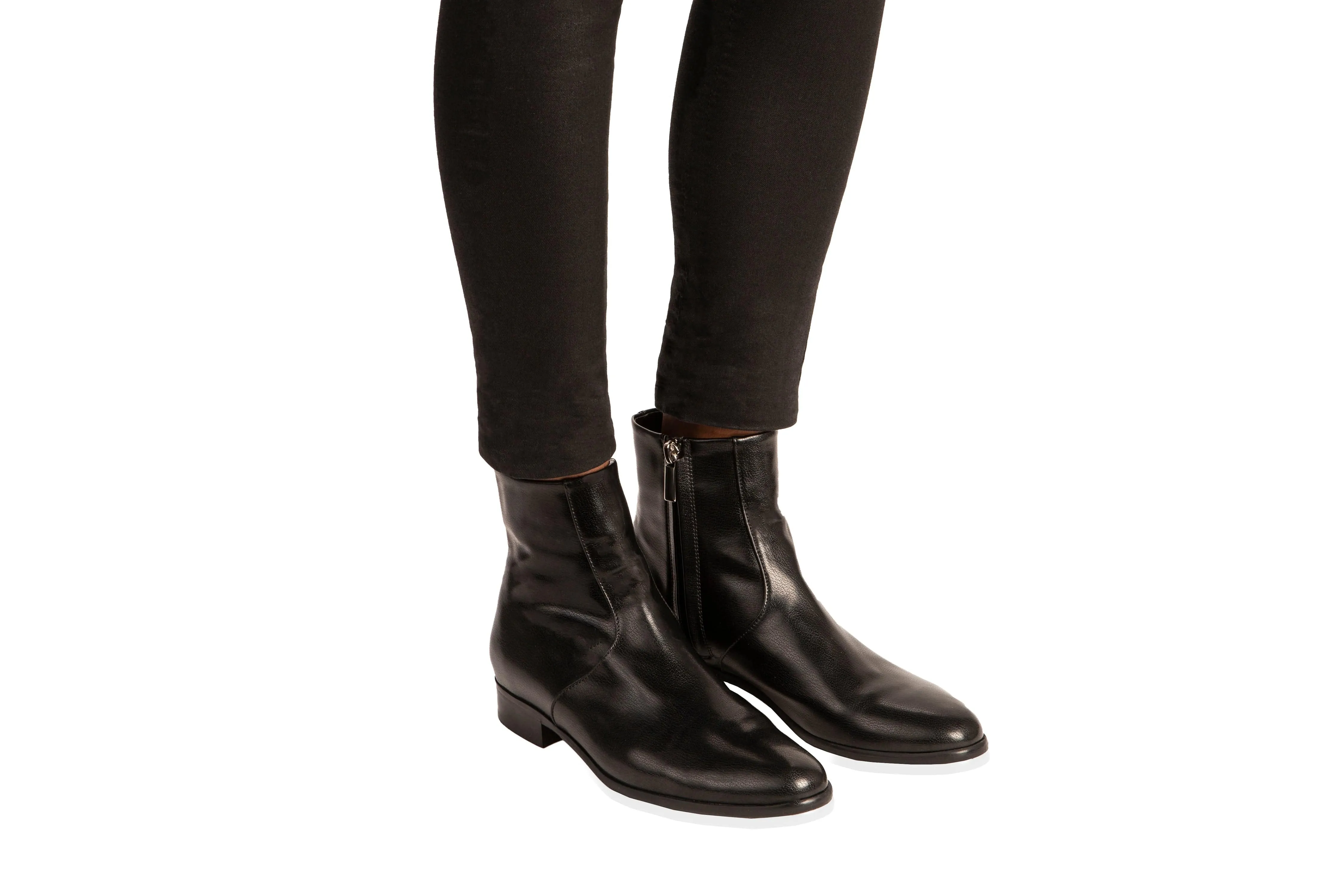 Charli Vegan Leather Ankle Boots | Black