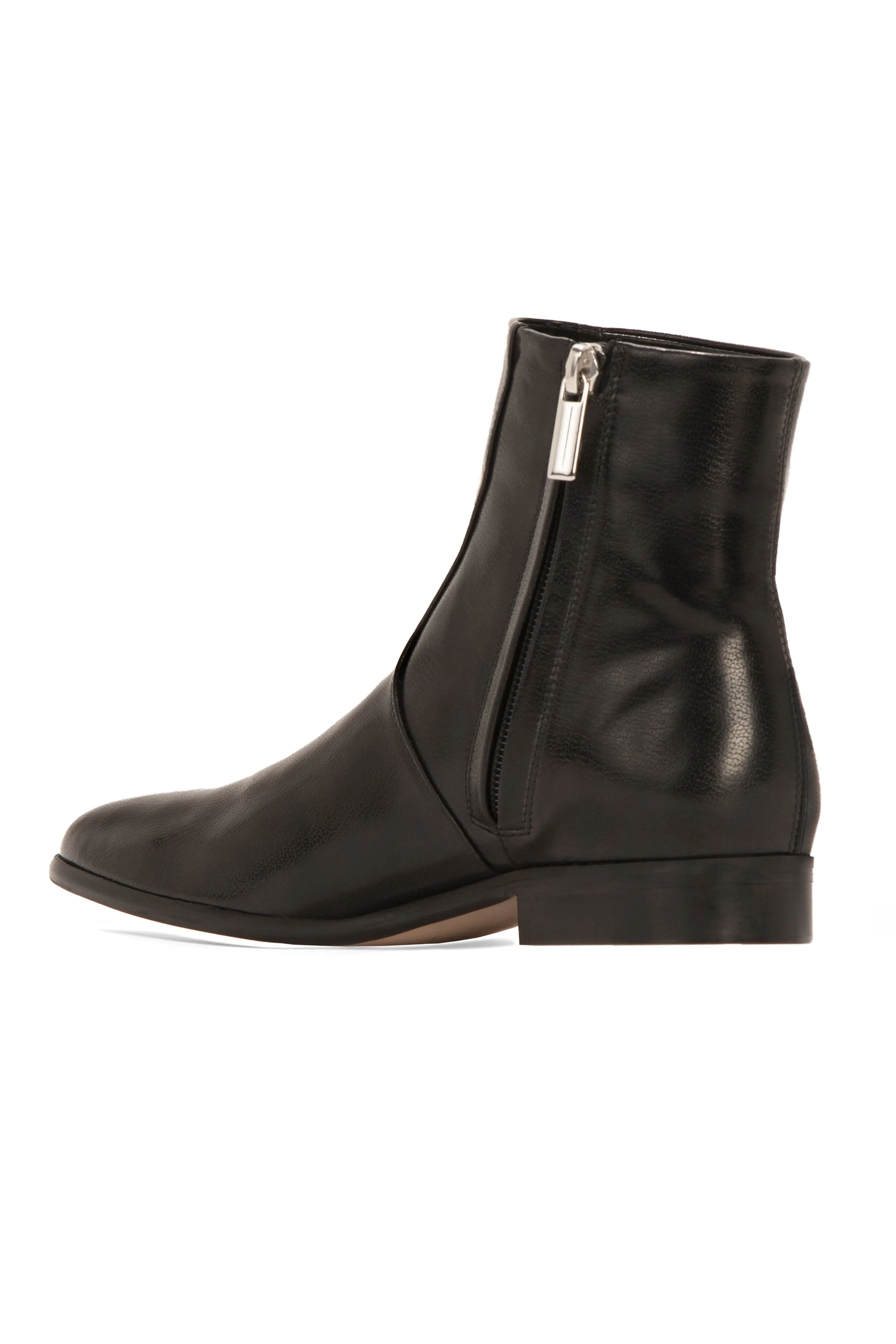 Charli Vegan Leather Ankle Boots | Black