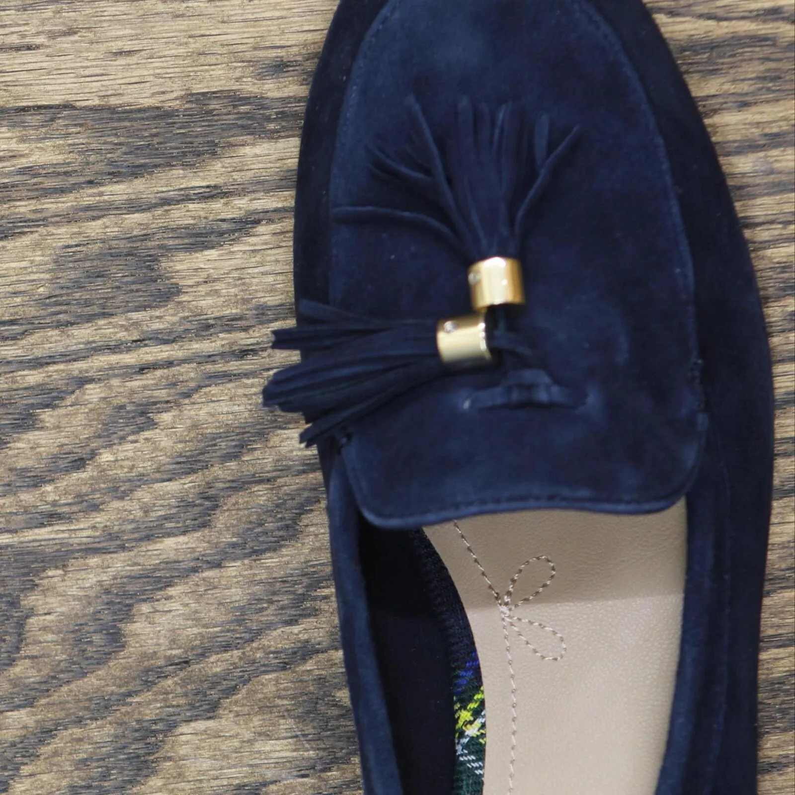 Charter Club Loafers Slip On Amputee Replacement Right Shoe Only Navy Blue 7W