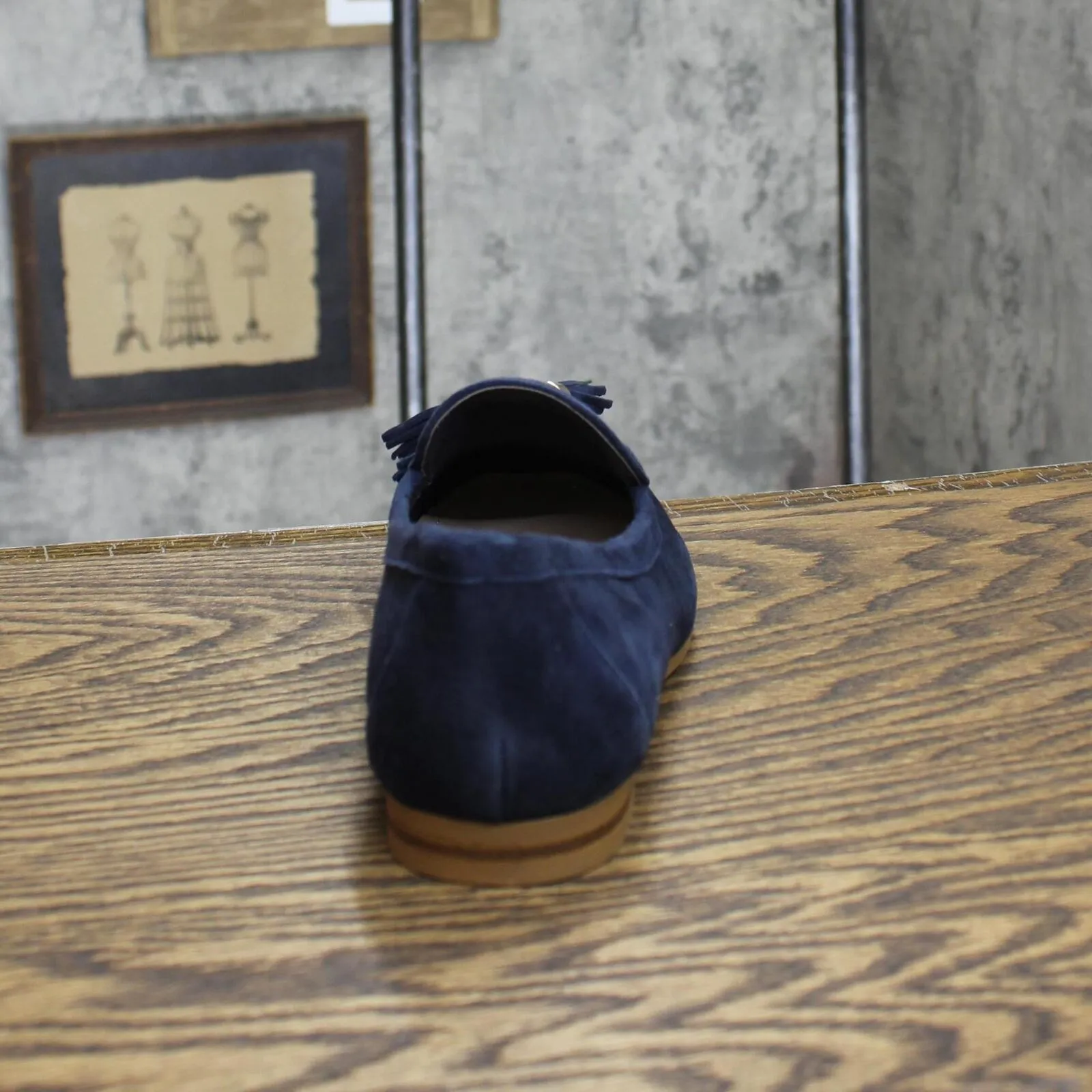 Charter Club Loafers Slip On Amputee Replacement Right Shoe Only Navy Blue 7W