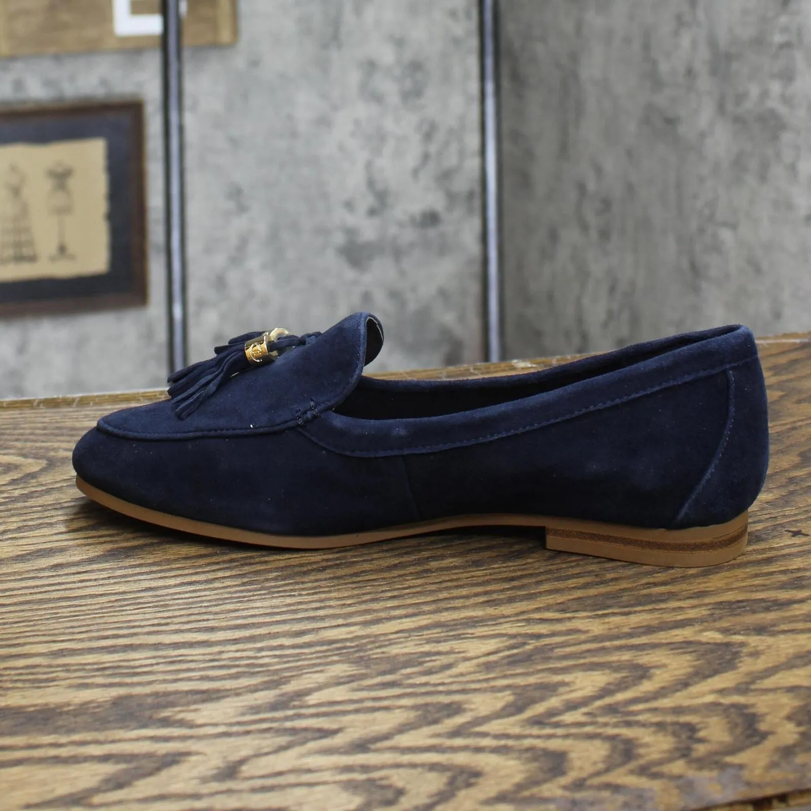 Charter Club Loafers Slip On Amputee Replacement Right Shoe Only Navy Blue 7W