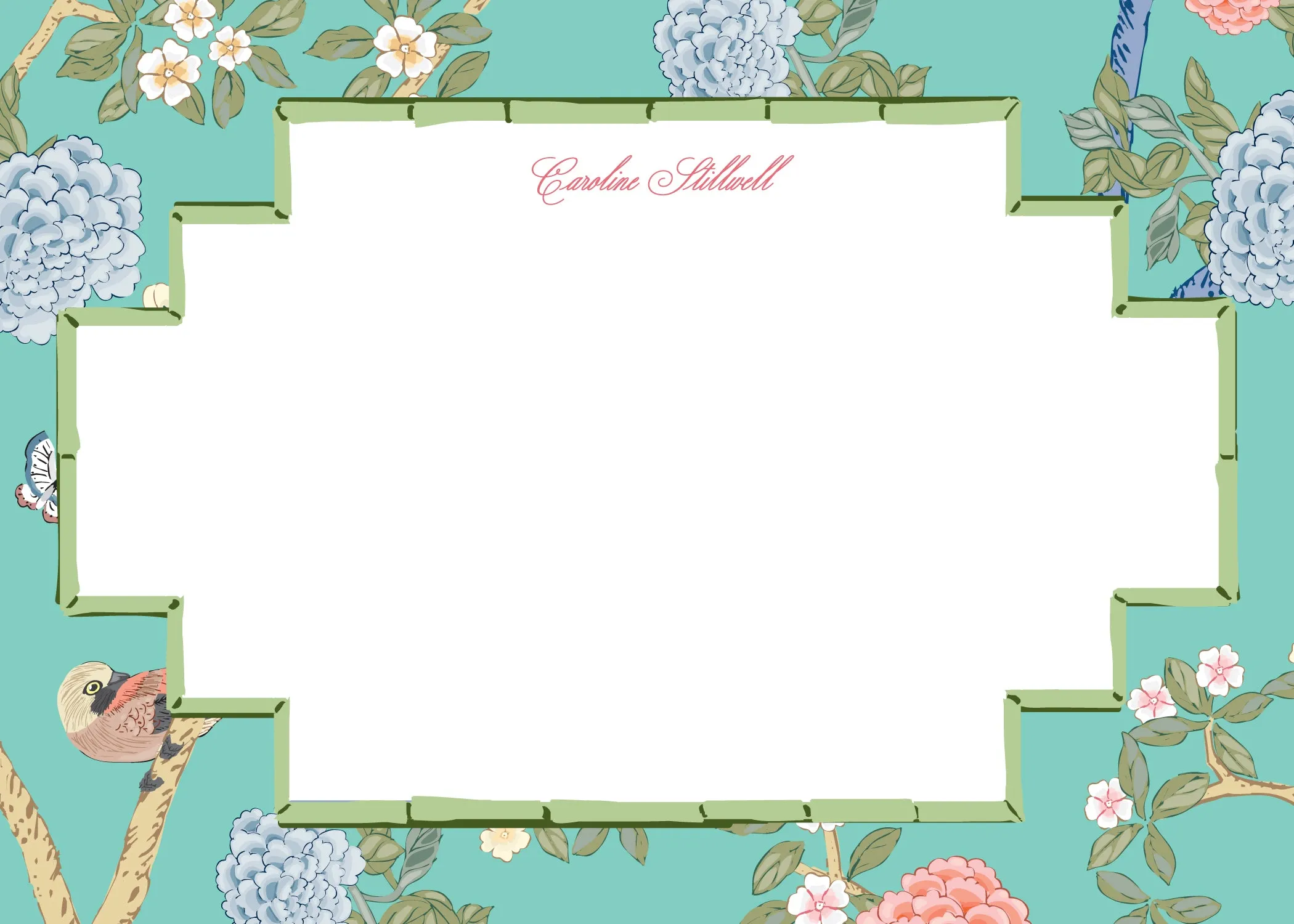Chinoiserie Blooms Stationery