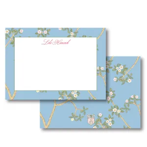 Chinoiserie Branch - Blue Stationery