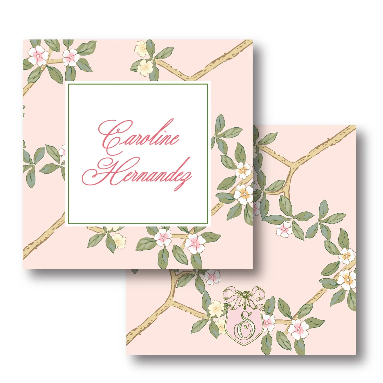 Chinoiserie Branch Calling Card