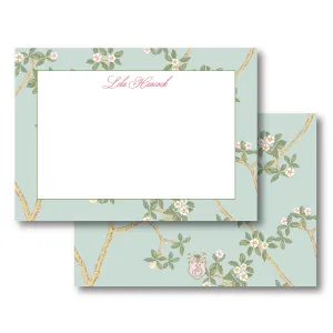 Chinoiserie Branch - Green Stationery