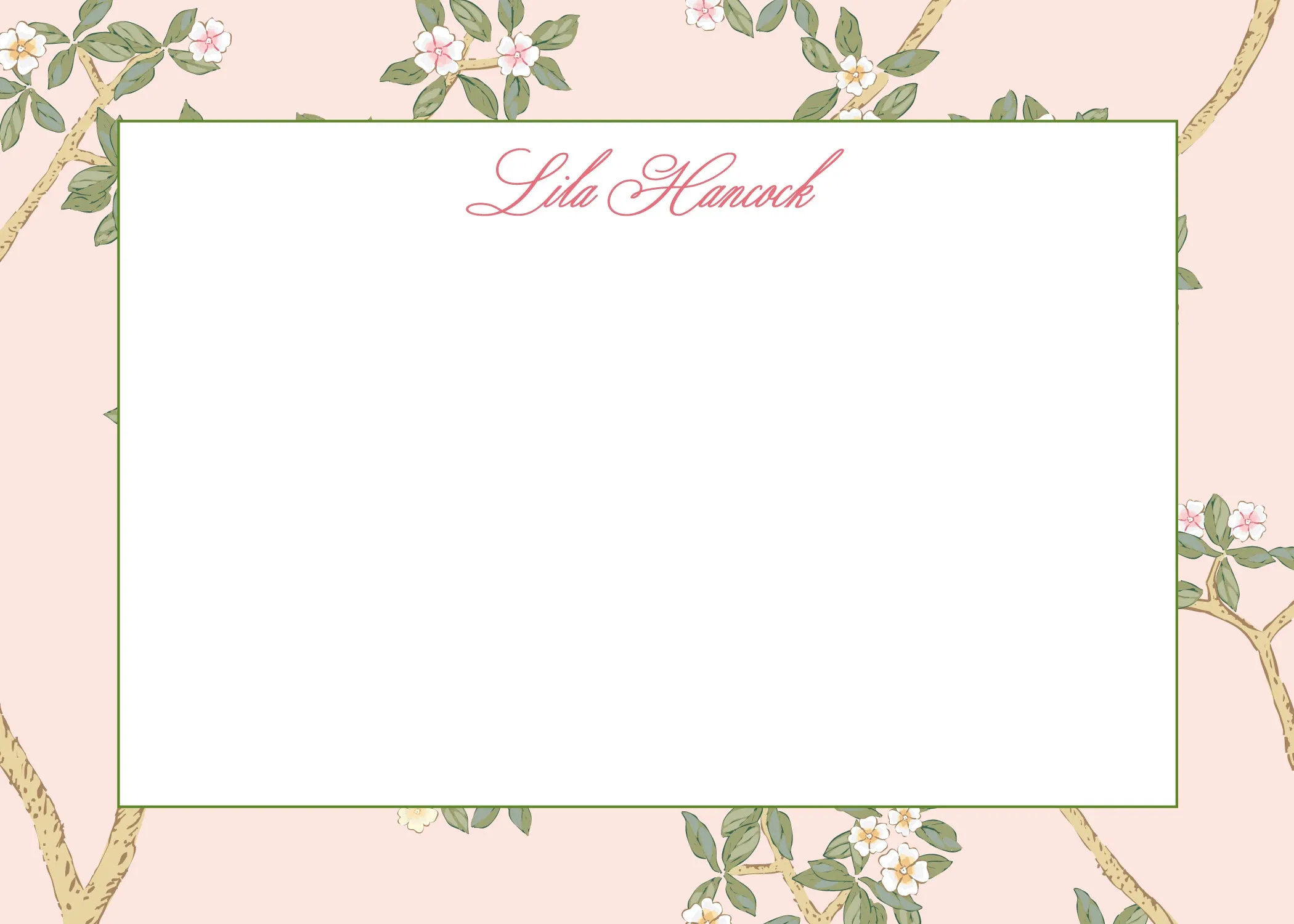 Chinoiserie Branch Stationery