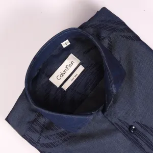 CK Denim Blue Printed Shirt