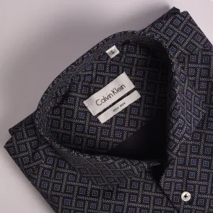 CK Navy Printed Shirt